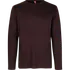 ID Interlock herre langærmet t-shirt mørk bordeaux