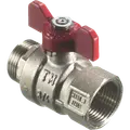 Kuglehane m/t-greb muffe/nippel 3/4"