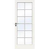 Swedoor sprossedør SP12 glas hvid 40x2040 mm