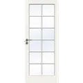 Swedoor sprossedør SP12 glas hvid 40x2040 mm