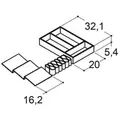 Scanbad skuffeindretnings indsats 100x44cm eg