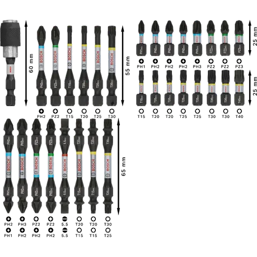 Bosch PRO Impact skruebitssæt, 31 stk.