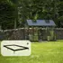 Halls ICON Planthouse 6 7,3 m² sort m/3 mm hærdet glas og fundament