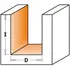 CMT HM 20x20/50 mm K8 notfræsejern