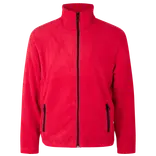 ID herre mikrofleece cardigan rød