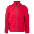 ID herre mikrofleece cardigan rød