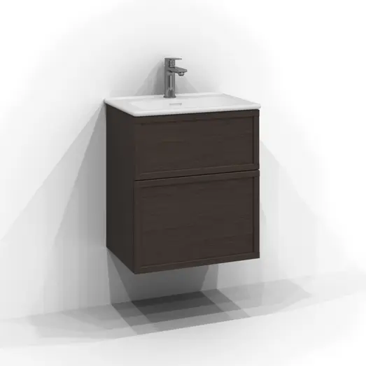 Svedbergs Poem underskab m/2 skuffer brun ask