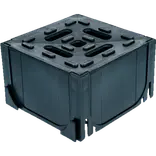 Plastmo HexaLine hjørnestykke sort