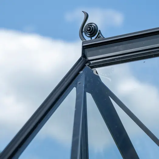 HALLS ICON 8 drivhus 9.7 m² inkl. stålfundament