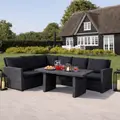 Lyngvig sofasæt m. bord sort