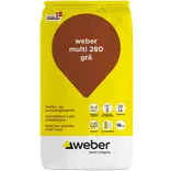 Weber Multi 280 grå hæftemørtel / tyndpuds 18 kg