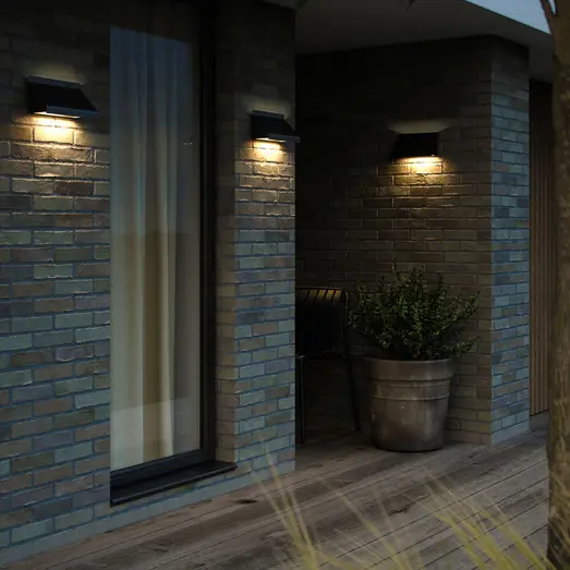 Nordlux Tadas udendørs væglampe E14 sort