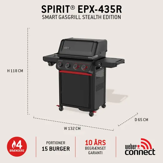 Weber® Spirit® EPX-435R Stealth® Edition gasgrill