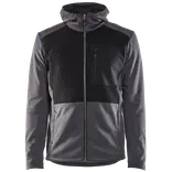 Blåklæder hættetrøje Full Zip sortmeleret