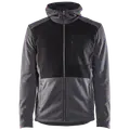 Blåklæder hættetrøje Full Zip sortmeleret