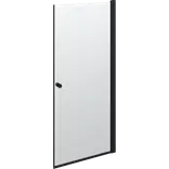 Scanbad brusedør 89x200 cm mat sort