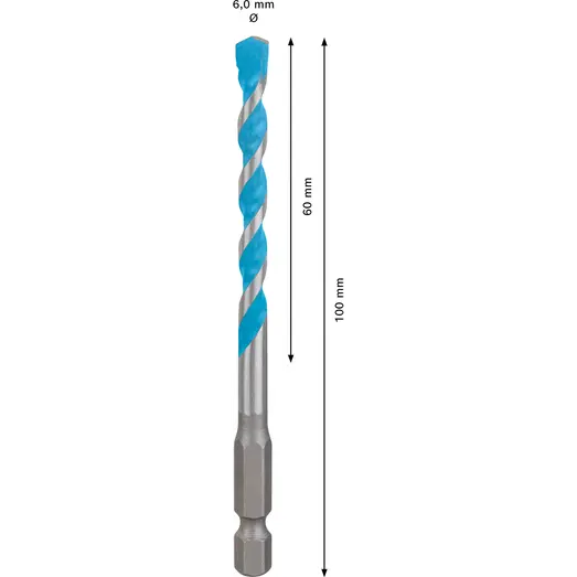Bosch EXPERT HEX-9 Multi Construction-bor 6 x 60 x 100 mm