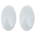 Target ovale kroge medium 2 stk hvid