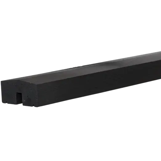 PLUS Klink/Plank mellem/topafslutning længde 174 cm Sort