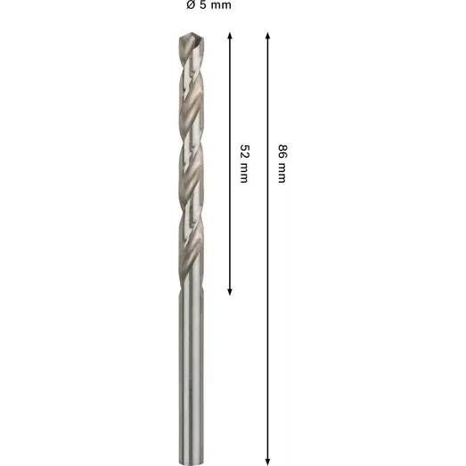Bosch PRO Metal HSS-G-spiralbor, 5x52x86 mm