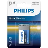 Philips Ultra alkaline 6LR61 batteri 1 stk.