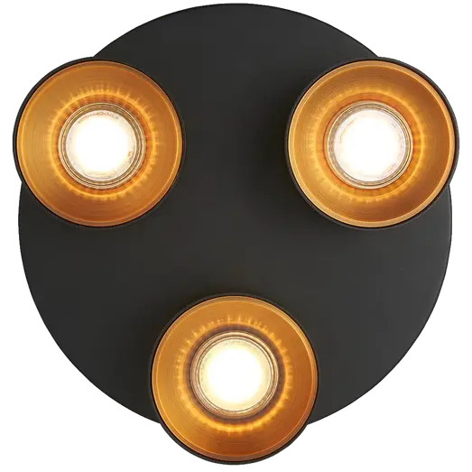 Nordlux Pitcher 3-rondel spotlight GU10 sort