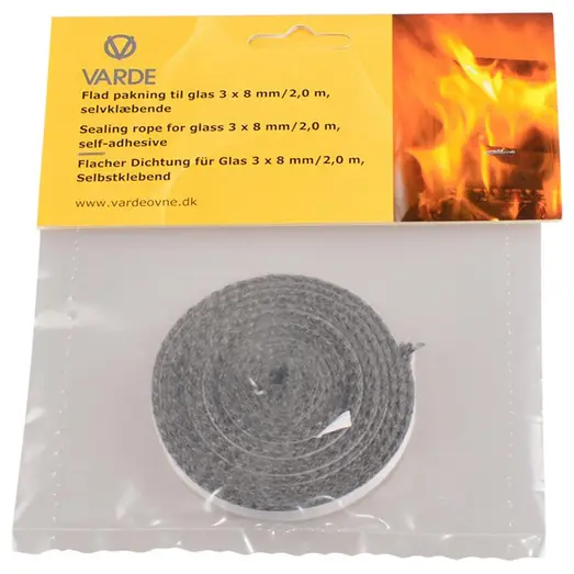 Varde tætningssnor selvklæbende, 3 x 8 mm