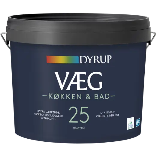 Dyrup vægmaling køkken og bad 25 hvid