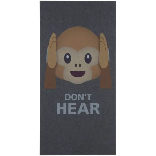 Art-Acoustic akustikbillede Abe Don´t Hear 9x600x1200 mm mørk grå