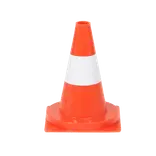Afmærkningskegle orange/hvid 35 cm