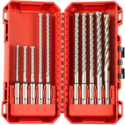 Milwaukee SDS-Plus MX4 borsæt - 4 skær - 10 bor