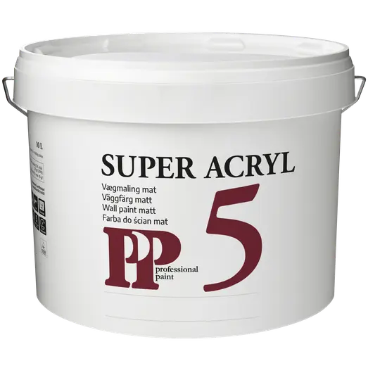 PP Acrylmaling Super 5 hvid