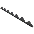 Swisspearl plastudhængsklods B5 u/ventilation 910x30 mm