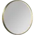 Milobad CL066 LED spejl Ø80 med messing ramme