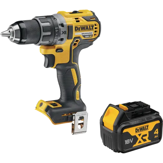 DeWALT DCD791 18V XR bore/-skruemaskine inkl. 4,0 Ah batteri