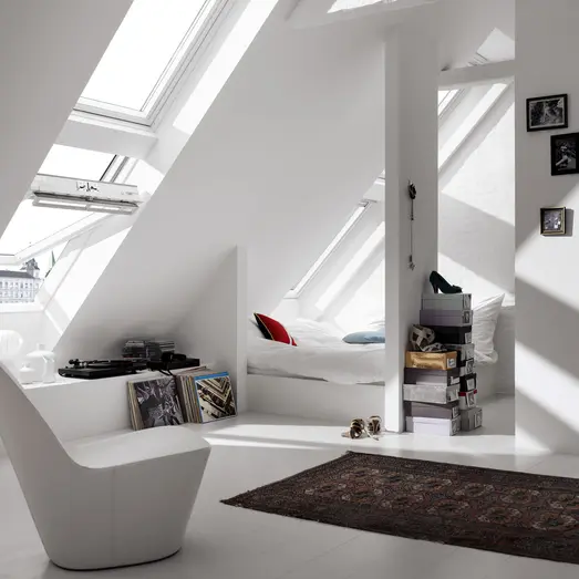 Velux GGU 0068 manuelt vippevindue 3 lags, hvid polyurethan