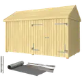 Plus Classic Multi Havehus 10 m² 2 moduler m/dobbeltdør og lukket front inkl. tagpap/alulister/H-stolpefødder