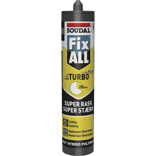 Soudal Fix ALL® Turbo montagelim sort 290 ml