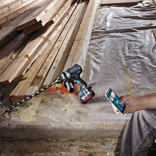 Bosch GSR 18V-110 C bore/-skruemaskine 3x5,0Ah battteri/lader i L-Boxx