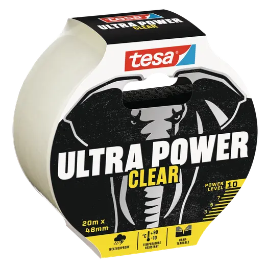 Tesa Ultra Power Clear reparationstape 48 mm transparent
