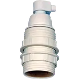 E-Line fatning E14 m/gevind 2. ringe hvid