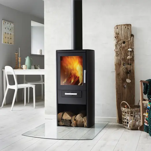 Varde Samsø brændeovn sort