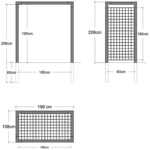 Plus rosenportal med espalier