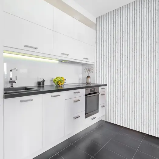 Fibrotech Stone akustikpanel 18x520x2440 mm marble white stone