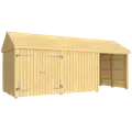 Plus Classic Multi Havehus 14,5 m² 3 moduler m/dobbeltdør og åben/lukket front