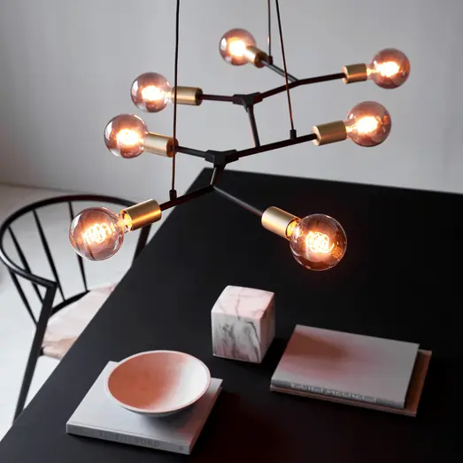 Nordlux Josefine pendel 7xE27 sort