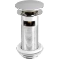 Bundventil m/overløb 1 1/4"x11 cm krom