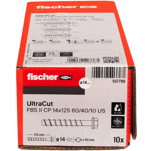 Fischer Ultracut FBS II US betonskrue 14 mm 50 stk