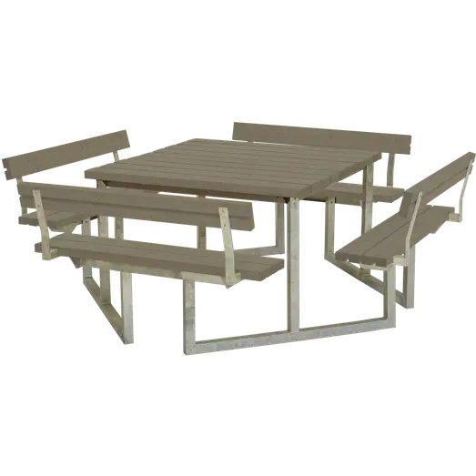 Plus Twist bord/bænkesæt med 4 ryglæn 227 cm