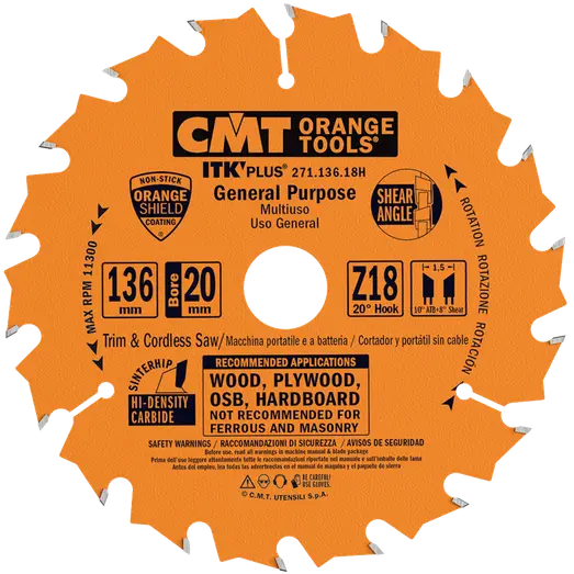 CMT savklinge ITK-Plus 136x1,5x20 Z18W